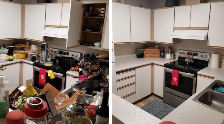 “I cleaned my way out of my depression nest so I could start the new year on a better (and cleaner) note.”