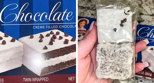 expectation vs reality - little debbie cakes - Chocolate Creme Filled Chocola Che Teca Oz 3529 Es Twin Wrapped Net