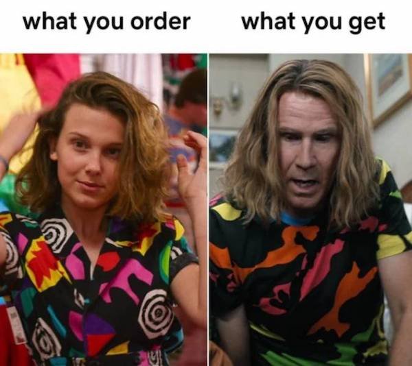 expectation vs reality - what you order what you get