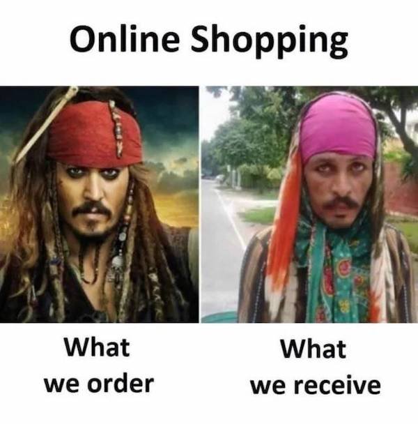 expectation vs reality - online shopping funny - Online Shopping What we order What we receive