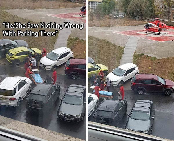 couldn t find a parking space - Tiene "HeShe Saw Nothing Wrong With Parking There"