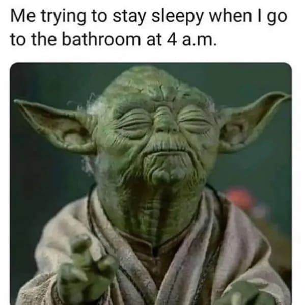 funny memes - relatable memes - me trying to stay sleepy - Me trying to stay sleepy when I go to the bathroom at 4 a.m.