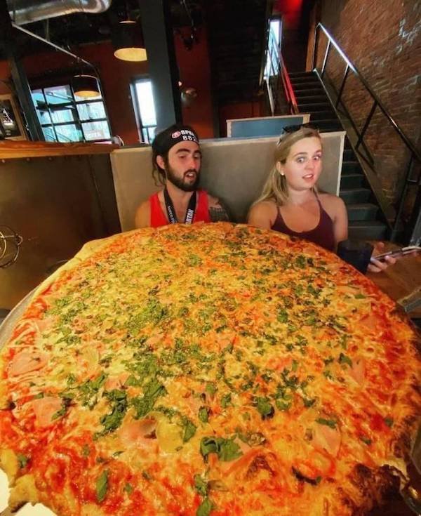 huge things - pizza cheese