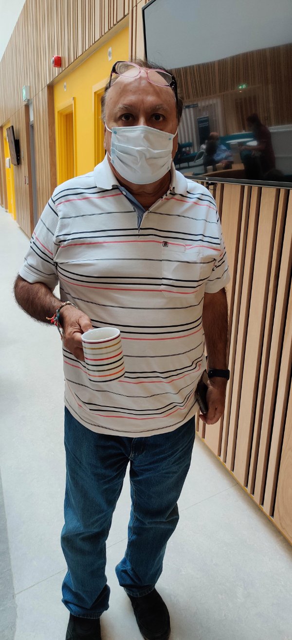 “The mugs at the hospital matched my dad’s shirt.”