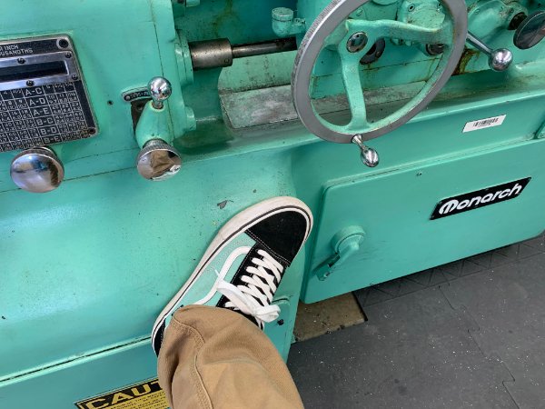 “My shoes match the machines I use at work.”