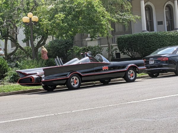 “This old-school Batmobile across from my apartment.”