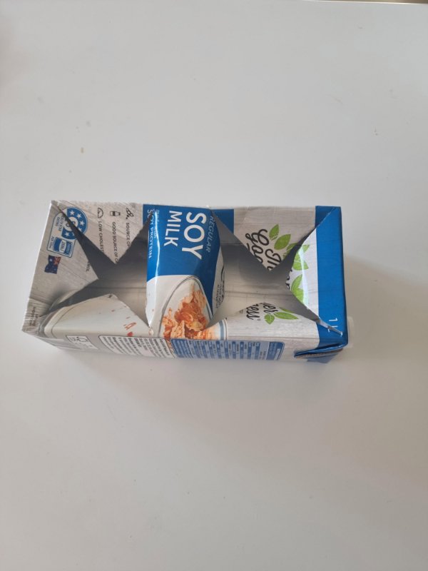 “My local cafe uses empty milk boxes as coffee carry trays.”