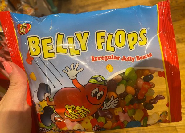 Belly flops! Rejected Jelly beans