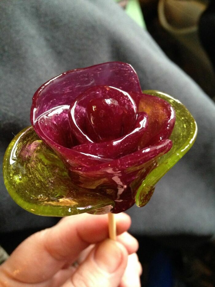 prison DIY inventions - jolly rancher roses