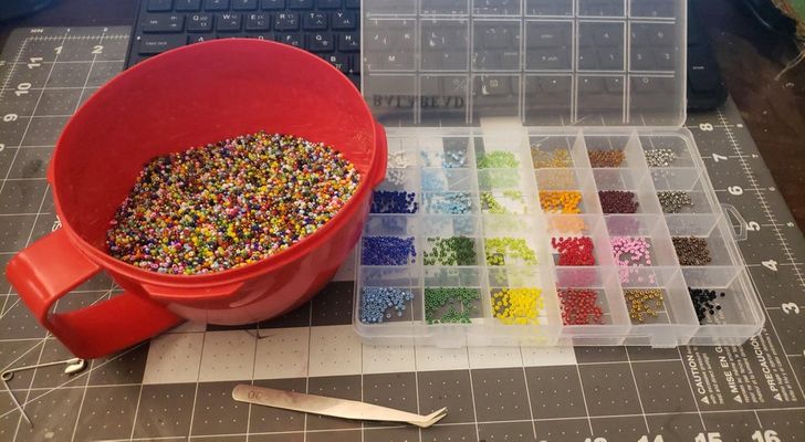 ’’I spilled 50,000 glass beads on the ground and I now have to sort them by hand.’’