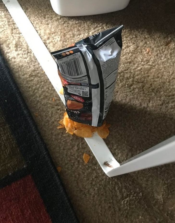 ’’My chips fell off my desk in the worst way possible.’’