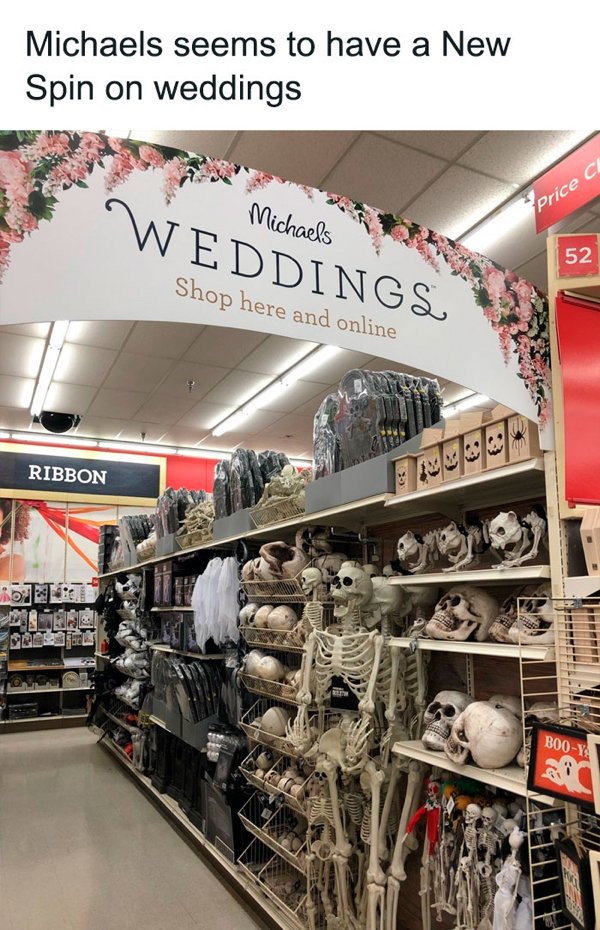 michaels halloween wedding - Michaels seems to have a New Spin on weddings I Weddings Michaels Price C 52 Shop here and online Ribbon B00Y