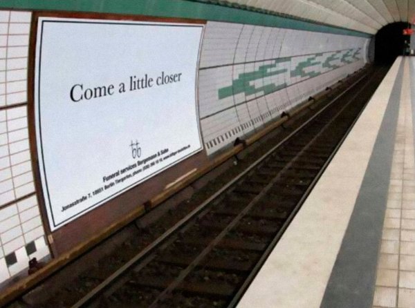 come a little closer subway ad - Come a little closer Puric