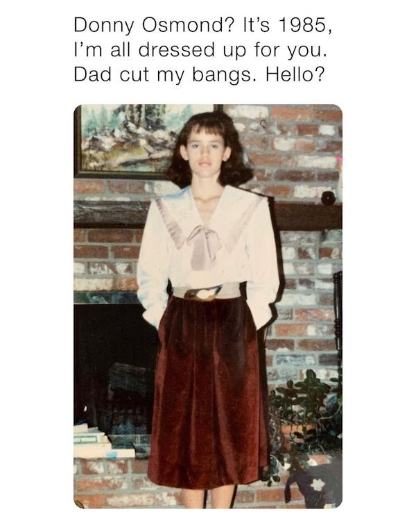 Jennifer Garner sharing a funny picture of herself back in 1985.