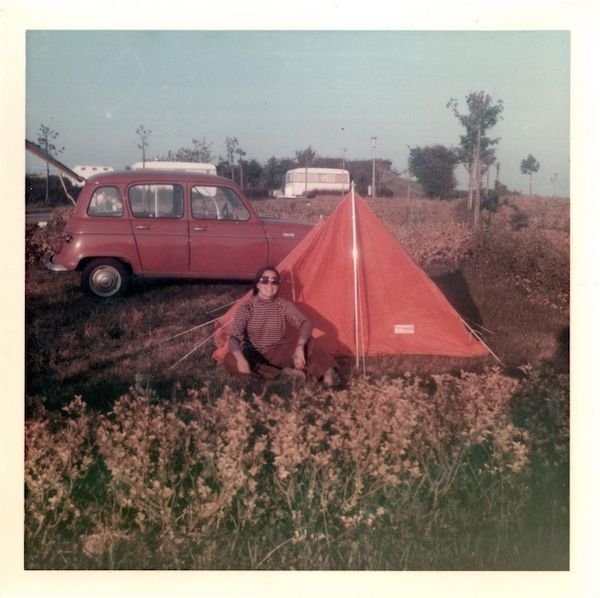 Ina Garten on a camping trip in the early ’70s.