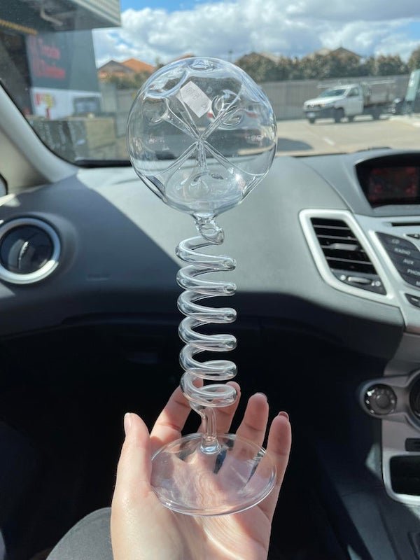 Strange glass vase/device purchased from an Op Shop?

A: Looks like a Bunnings car park in the picture, I’m assuming this is Australia and that’s what we call them here.