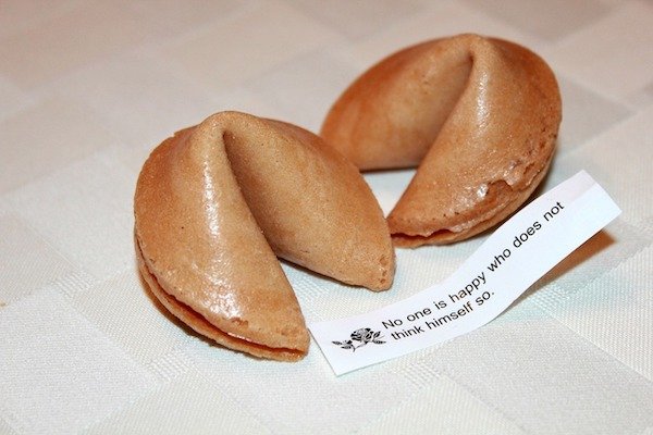 “Fortune cookies are associated with Chinese cuisine, but were actually invented in Japan, and are almost never eaten in China, where they are seen as American.”