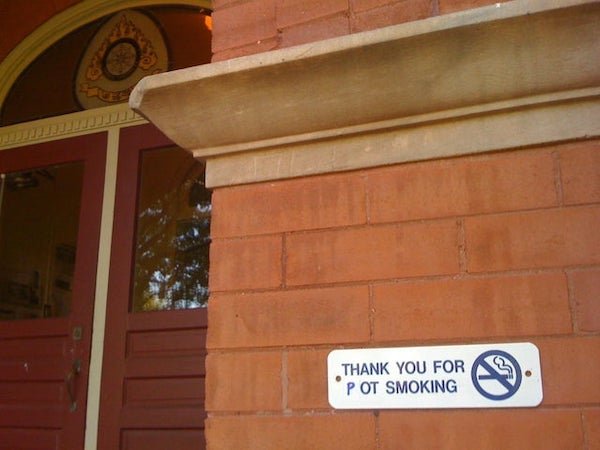 smoking sign - Thank You For P Ot Smoking