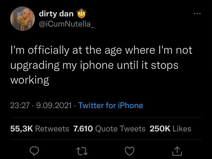 technically true, funny memes - real talk instagram hood quotes - dirty dan I'm officially at the age where I'm not upgrading my iphone until it stops working . 9.09.2021 Twitter for iPhone 7.610 Quote Tweets 27