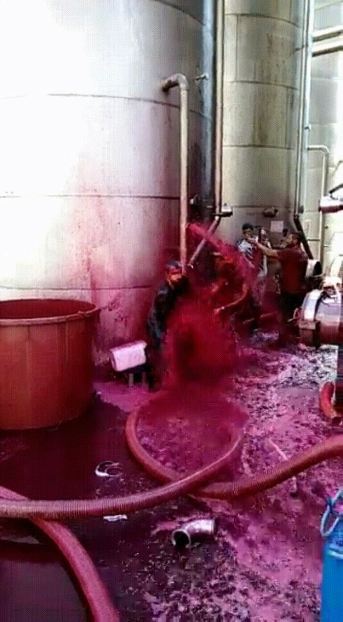 Red Wine Cistern Catastrophically Ruptures At Sicilian Winery