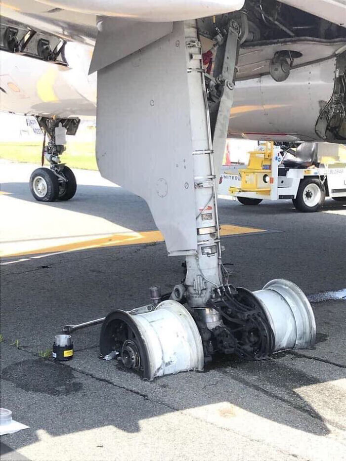 Tires From The United Flight That Declared Emergency During Takeoff. No Injuries