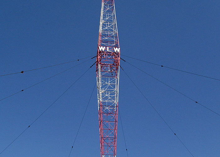 the most powerful commercial radio station ever was WLW (700KHz AM), which during certain times in the 1930s broadcasted 500kW radiated power. At night, it covered half the globe. Neighbors within the vicinity of the transmitter heard the audio in their pots, pans, and mattresses.