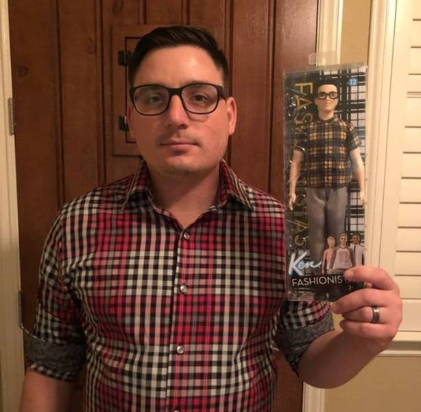 ’’My husband Ken found a mini plastic version of himself at HomeGoods.’’