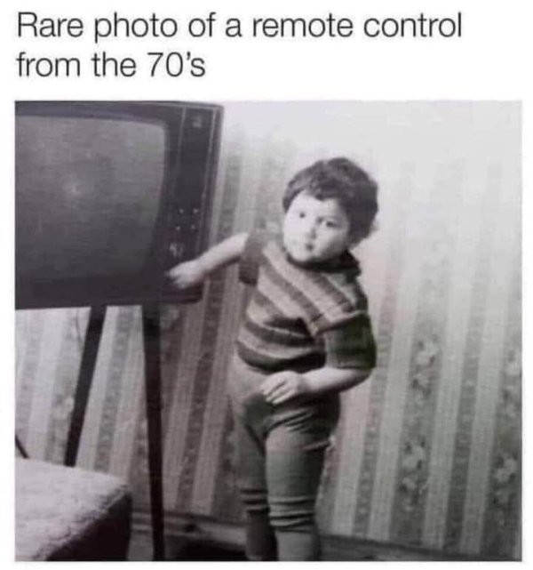 rare photo of a remote control - Rare photo of a remote control from the 70's
