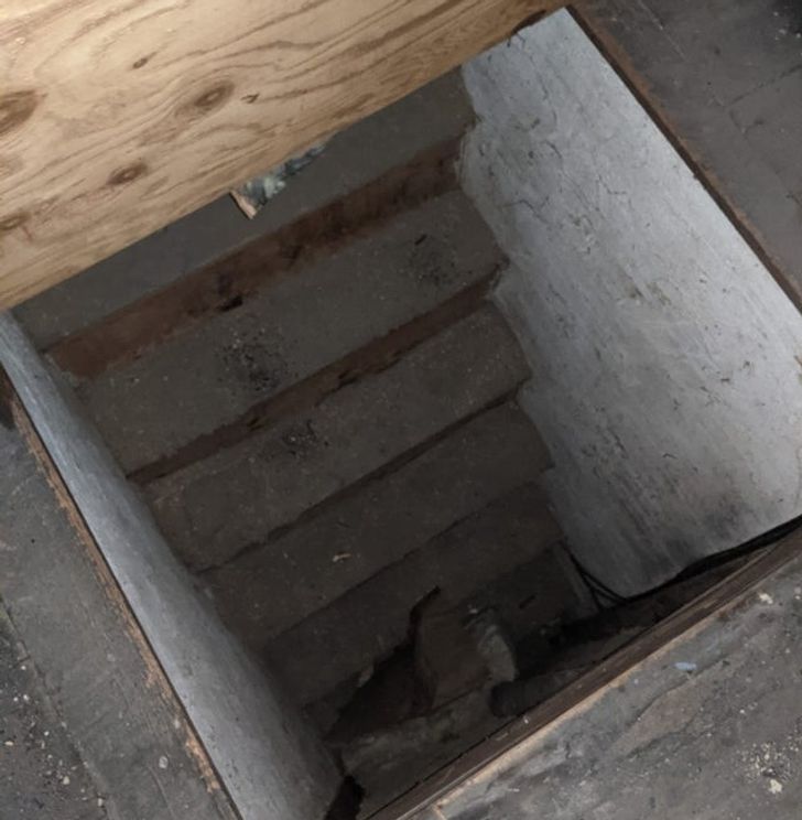 “I am the guy with the 1857 stone house near Gettysburg PA... Went up in the attic, pulled up some boards, and found a hidden staircase that leads nowhere.”