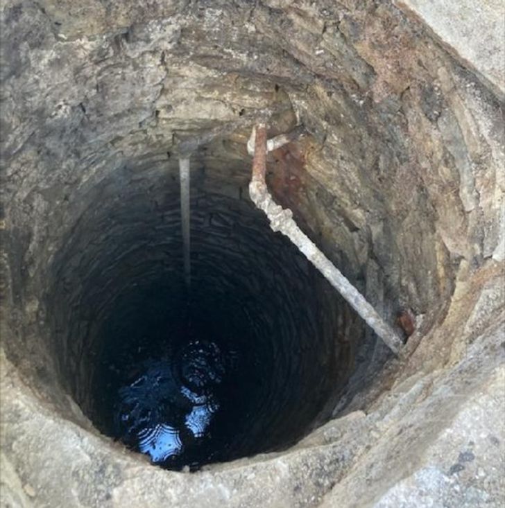 “We just found out we had a 25-ft deep well located under the deck while renovating. Creepy!”