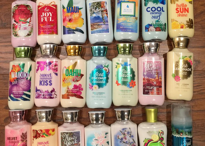 That Bath and Body Works has like, 13 unique scents. Every couple of months they just rotate the scents in and call them something else.