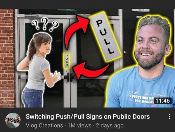 physical fitness - 882 I Everything We For Moreal sys Switching PushPull Signs on Public Doors Vlog Creations 1 M views 2 days ago