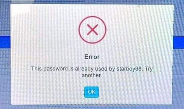 people who failed - material - Error This password is already used by starboy98. Try another. Ok
