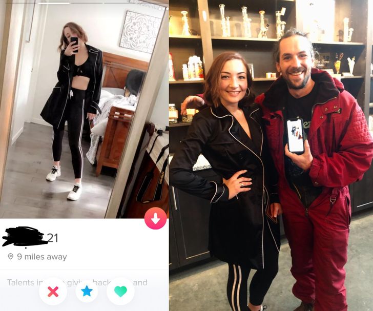 “I was swiping on Tinder at the dispensary when I looked up and saw the girl I was about to swipe on.”