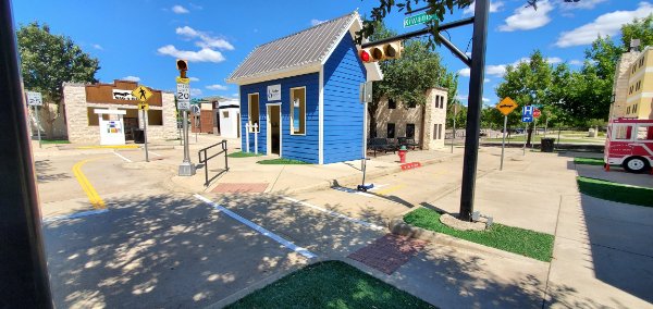 “My new home town has a miniature town to help kids learn how to get around town.”