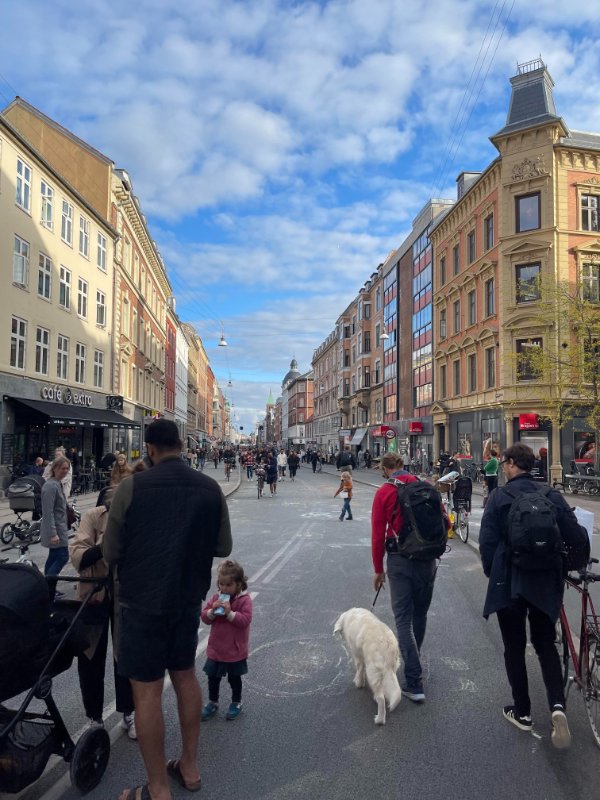 “Today in Copenhagen there was car free Sunday.”