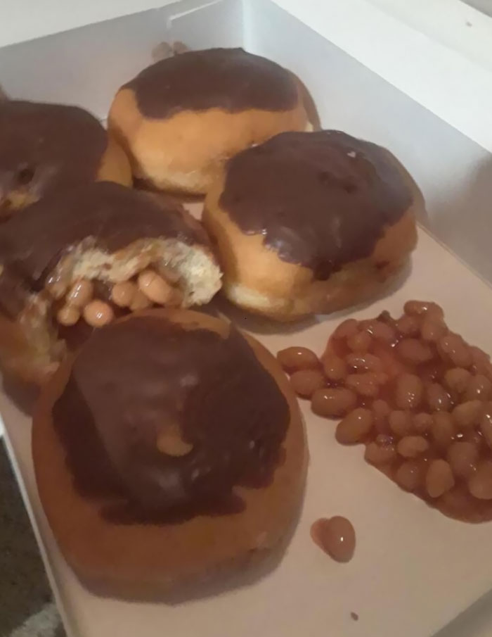 beans in donuts