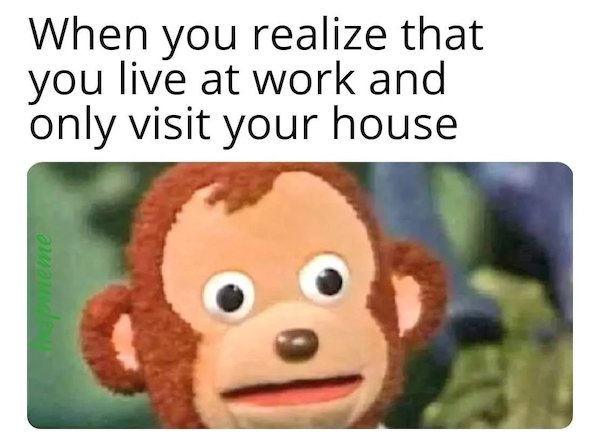 Text - When you realize that you live at work and only visit your house