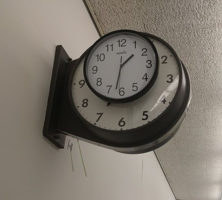 “Fixed the clock, boss!”