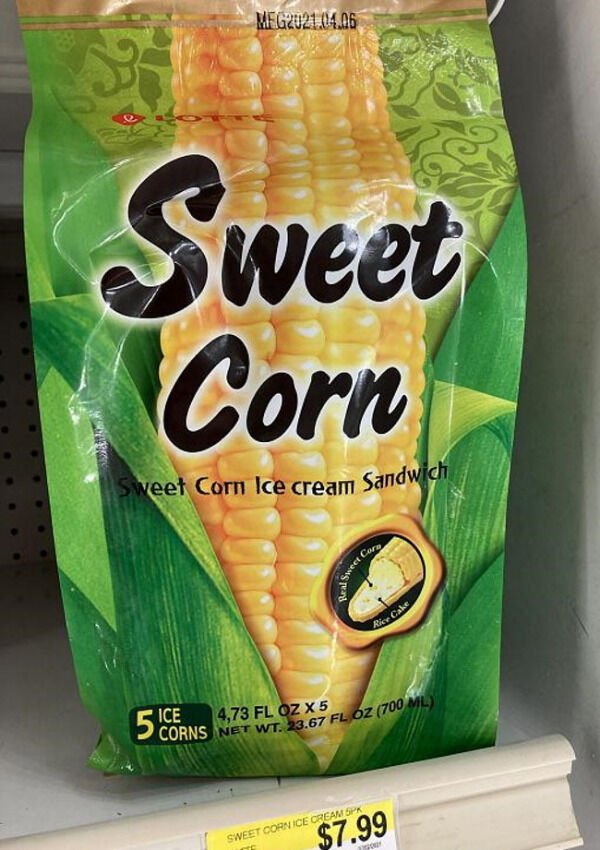 lotte sweet corn ice cream - Meg 3 Sweet Corn Wa Sweet Corn Ice cream Sandwich Sweet Cap Rier Cake 5 Corns $23 FL92 X5 Pl 02 700 Ml Sweet Cornice Cream 5PK $7.99