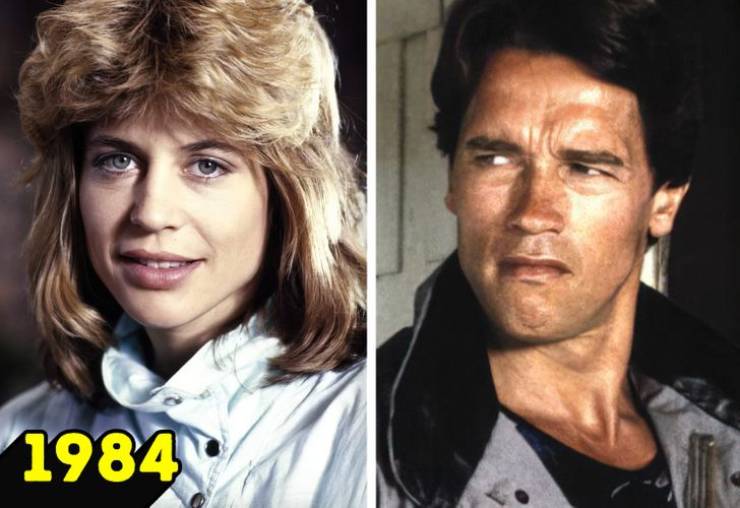 Arnold Schwarzenegger & Linda Hamilton (The Terminator)