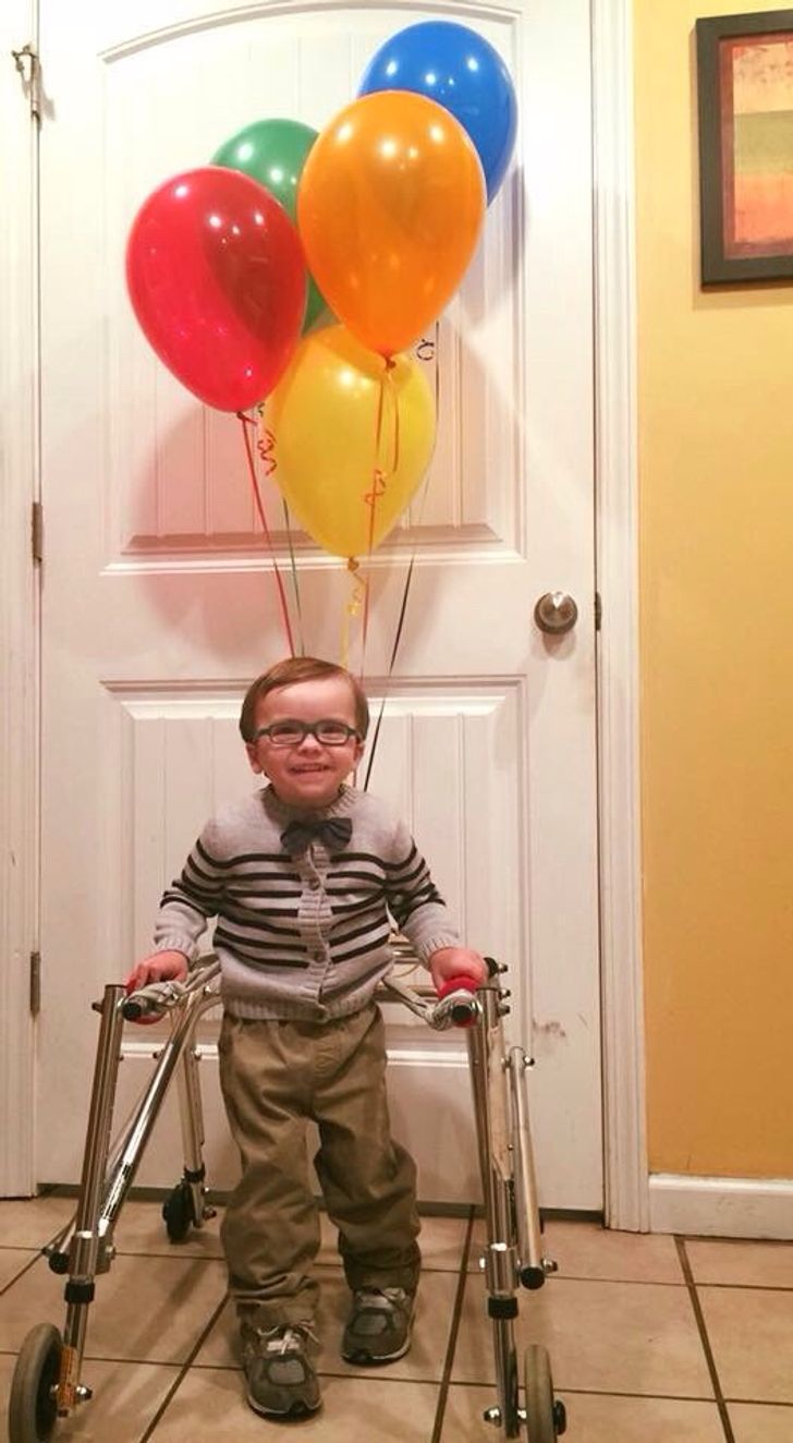 “My friend’s son has trouble walking, and this was the solution for Halloween.”