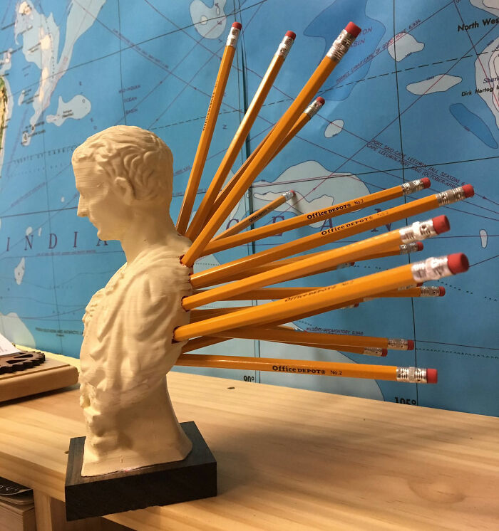 Julius Cesar Pencil Holder