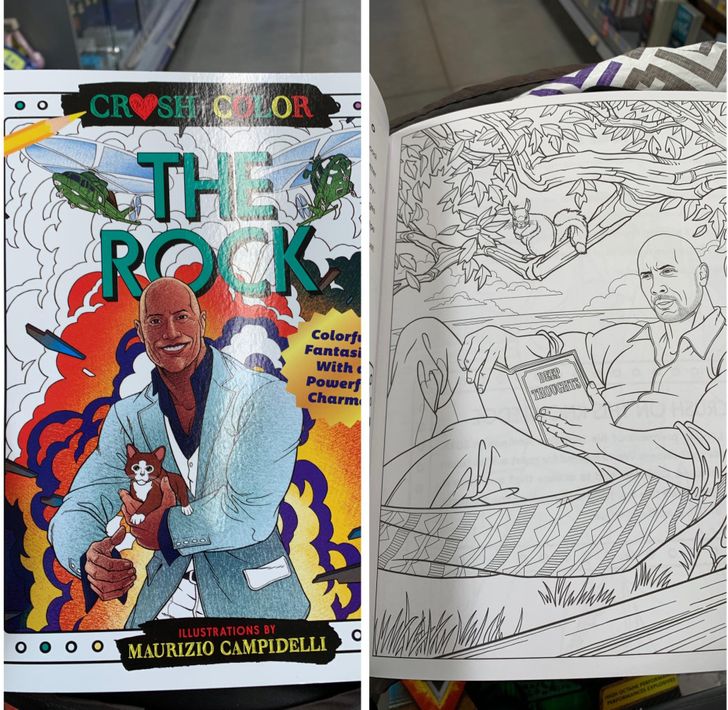 The Rock coloring book