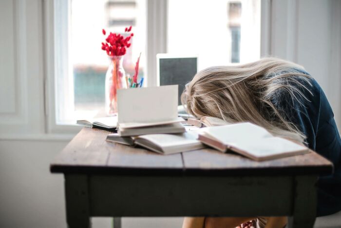 Students overwhelmed by homework when it isn’t necessary. I’m excluding situations like when the workloads from classes are reasonable and happen to pile on one day or students who aren’t organized, etc. This whole thing is a grey area, but sleep, burnout, mental health exists.