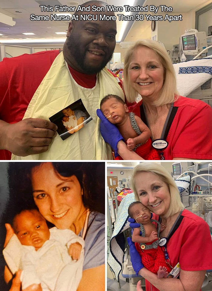 nicu nurse - This Father And Son Were Treated By The Same Nurse At Nicu More Than 30 Years Apart Paars