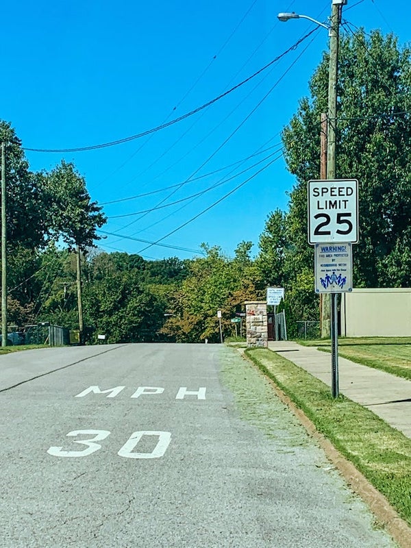 one job and failed - speed limit sign - Speed Limit 25 Warning! Merce Ph 30