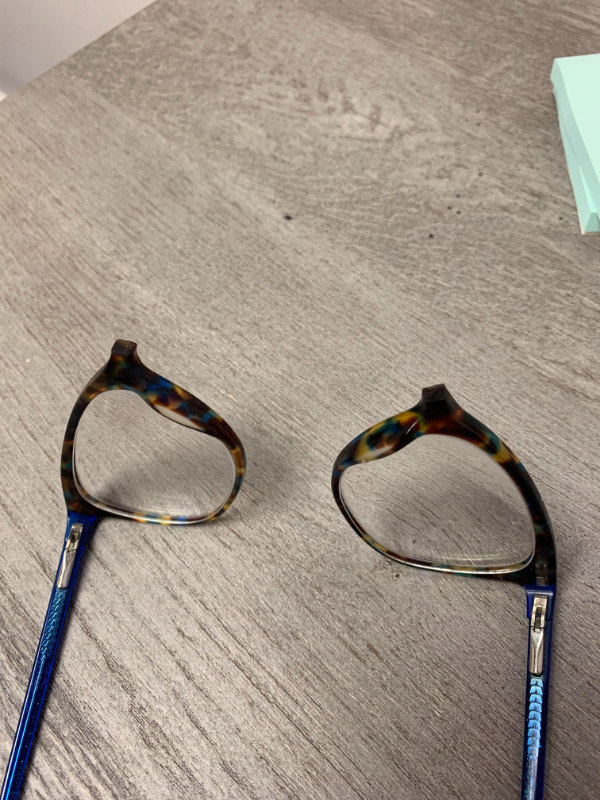 “I was cleaning my glasses and then…”