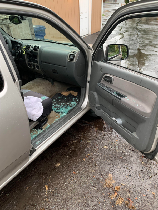 “$400ish worth of damage so they could steal a $30 dash cam and my lunch…”