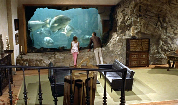 movie special effects - practical - CGI -dr no james bond aquarium - toto